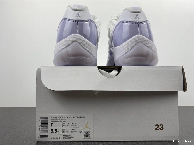 MaikeSneakers 11 Jordan WMNS Violet Air Low AH7860-101 Pure 0725